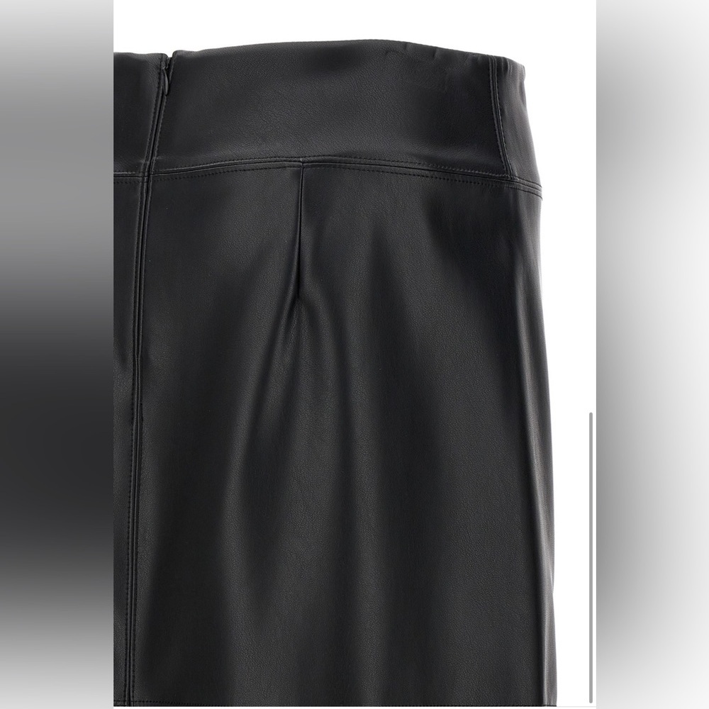 NWT NEW SEASON ‘S MAX MARA ‘RIMINI’ FAUX LEATHER SKIRT BLACK FALL/WINTER/SPRING - Picture 8 of 16